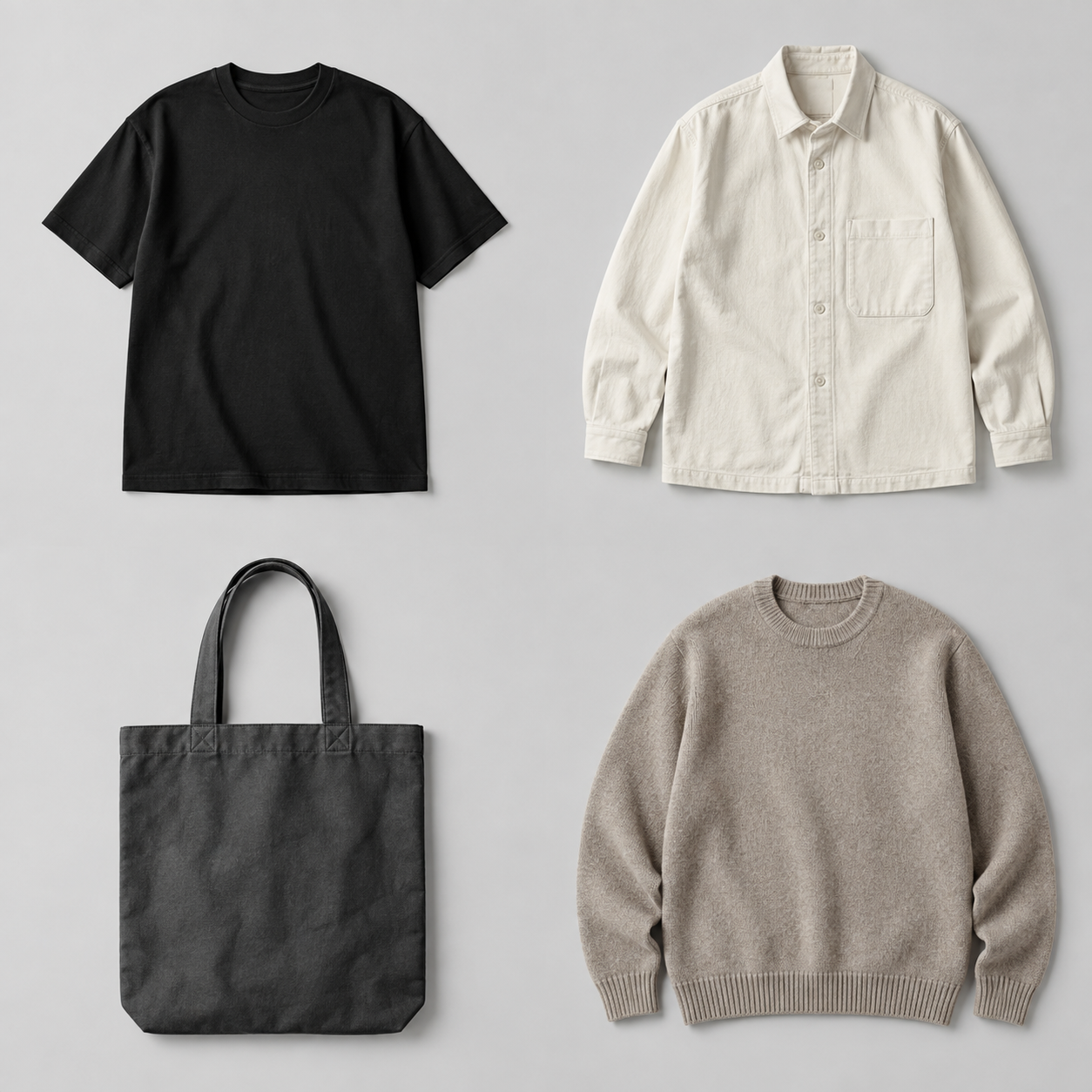 FORM clothing collection with four essential products