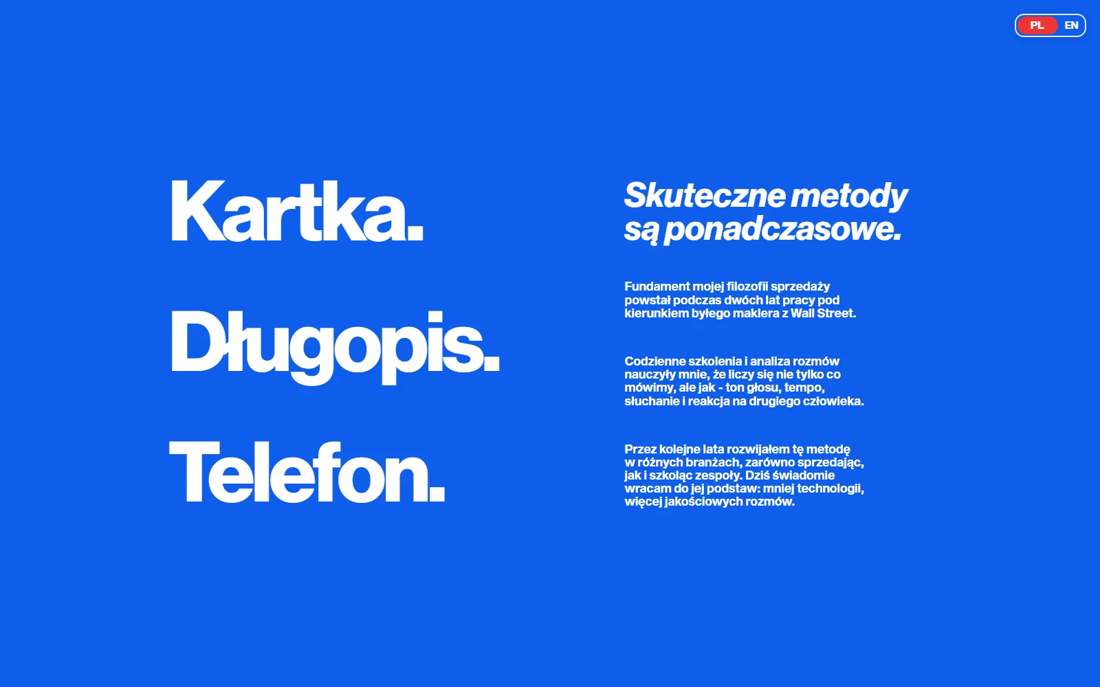The Cellular Advice method page with a blue modular layout